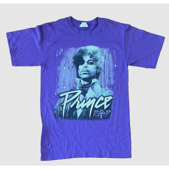 NEW Anvil PRINCE R.I.P.  T Shirt Rest in Purple Rain Adult Sz Small 100% Cotton - Picture 1 of 7